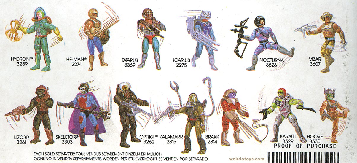 list of masters of the universe figures